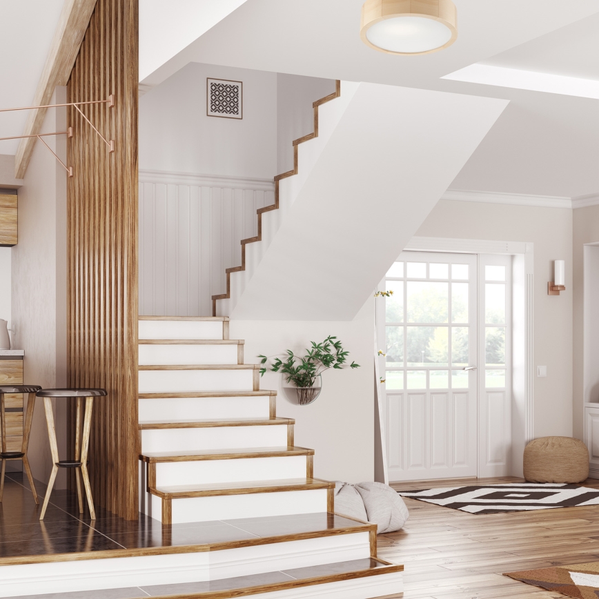 Taklampa NATURAL 1xE27/60W/230V ? 27 cm tall