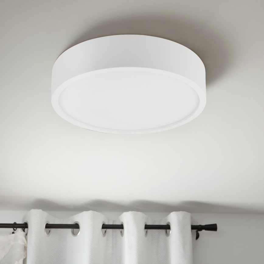 Taklampa NATURAL 3x E27/15W/230V Ø 37,5 cm furu/vit