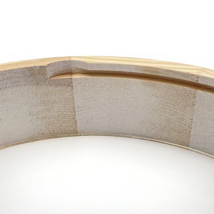 Taklampa NATURAL 3x E27/15W/230V Ø 37,5 cm furu/vit