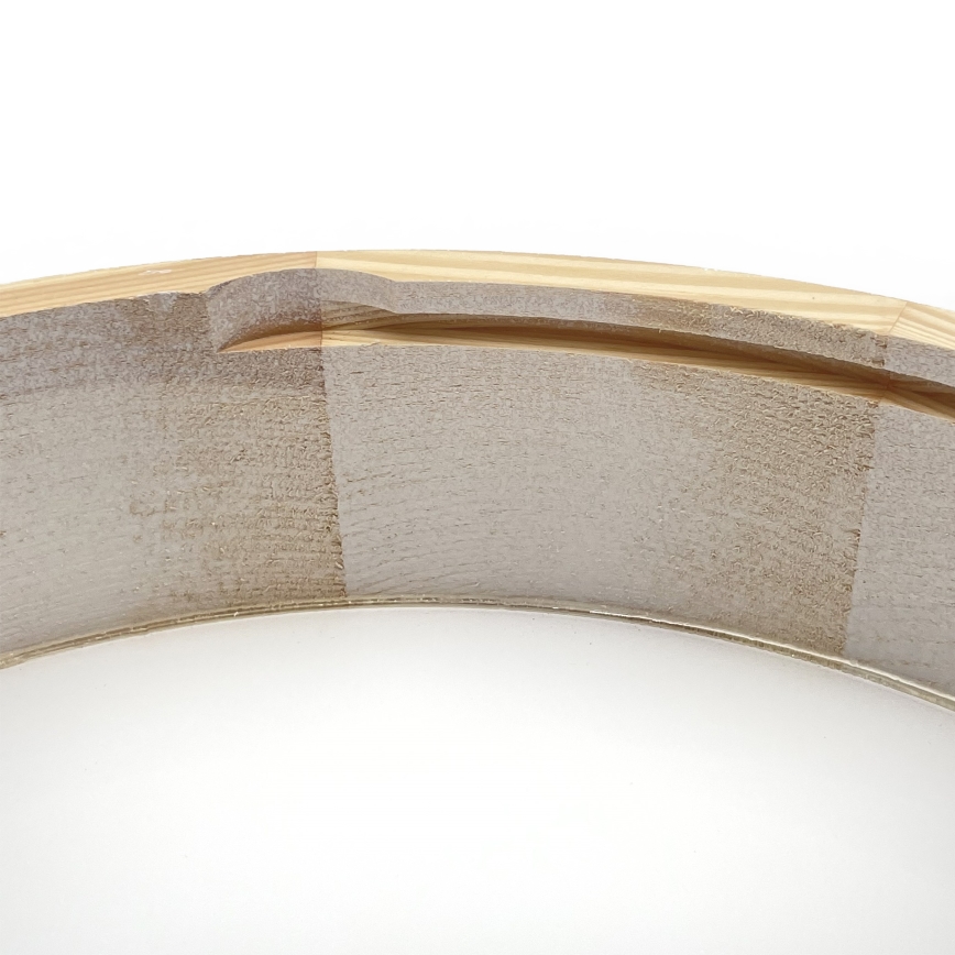 Taklampa NATURAL 3x E27/15W/230V Ø 37,5 cm furu/vit