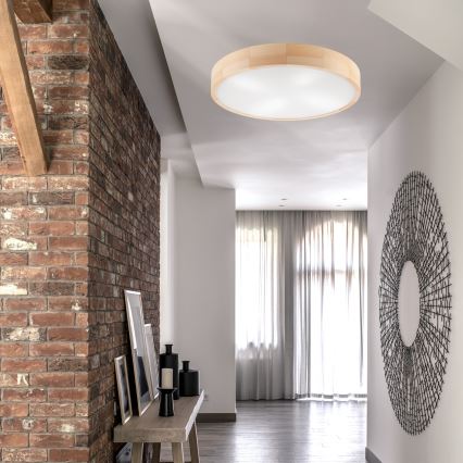 Taklampa NATURAL 4xE27/60W/230V ø 57,5 cm tall