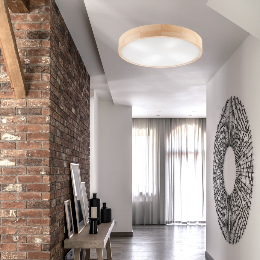 Taklampa NATURAL 4xE27/60W/230V ø 57,5 cm tall