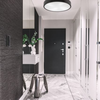 Taklampa NATURAL 4xE27/60W/230V ø 57,5 cm wenge/tall