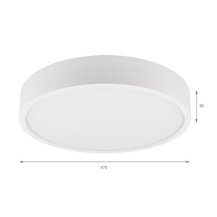 Taklampa NATURAL 5xE27/15W/230V Ø 47,5 cm furu/vit