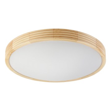 Taklampa NATURAL MODERN SLIM 3xE27/15W/230V Ø 47,5 cm, furu