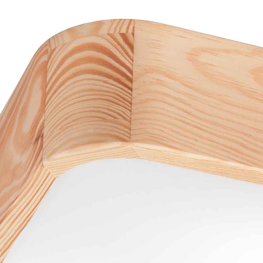 Taklampa NATURAL SQUARE 2xE27/15W/230V 35x35 cm tall