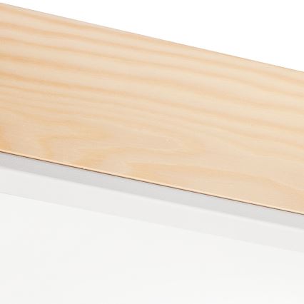 Taklampa NATURAL SQUARE 4xE27/15W/230V 48x48 cm tall/vit