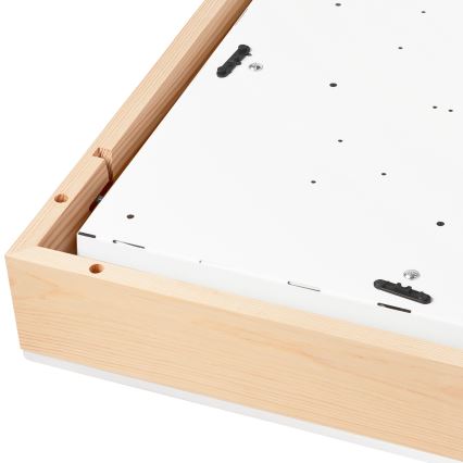 Taklampa NATURAL SQUARE 4xE27/15W/230V 48x48 cm tall/vit