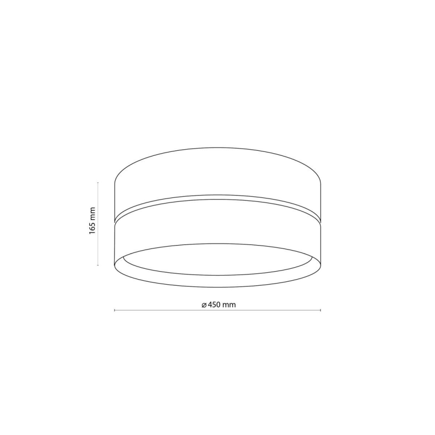 Taklampa NICOL 4xE27/15W/230V Ø 50 cm fanér/svart