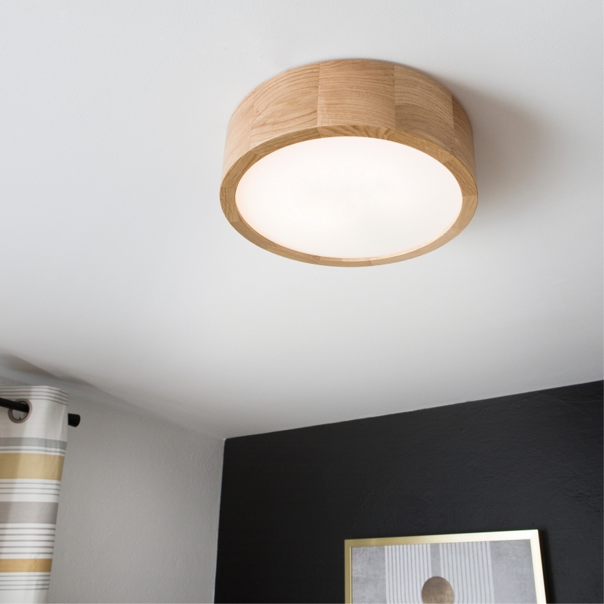 Taklampa OAK 1 x E27/60 W/230 V, ek, Ø 27,5 cm