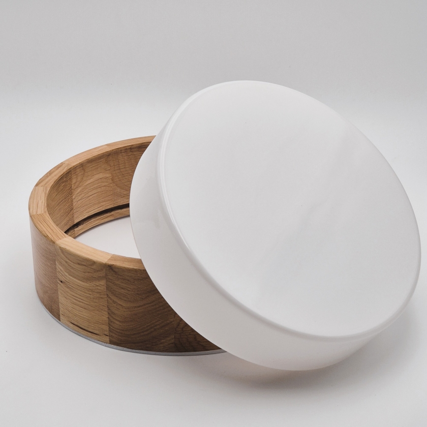 Badrumstaklampa OAK 2xE27/15W/230V IP54 ek Ø 27 cm