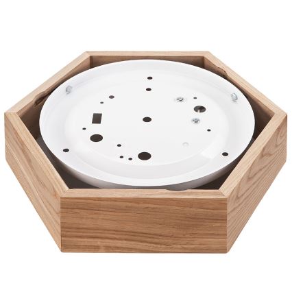 Taklampa OAK HEX 1xE27/60W/230V d. 32 cm ek