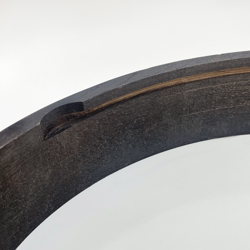 Taklampa OAK SMOKY 1xE27/15W/230V Ø 27,5 cm ek/mörkbrun