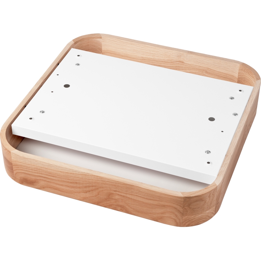 Taklampa OAK SQUARE 4xE27/15W/230V 45x45 cm ek