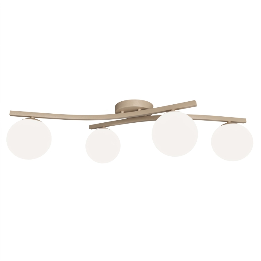Taklampa OPUS 4xE14/10W/230V beige/vit
