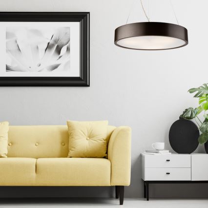 Taklampa med lina 3xE27/60W/230V Ø 47 cm, tall