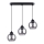 Taklampa på kabel ALINO 3xE27/60W/230V svart