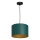 Taklampa på kabel ARDEN 1xE27/60W/230V Ø 25 cm grön/guld