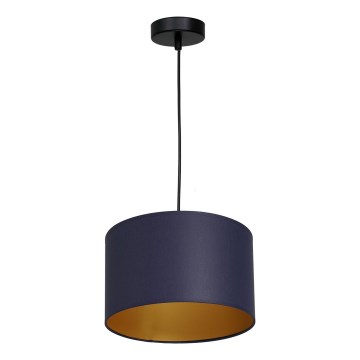 Taklampa på kabel ARDEN 1xE27/60W/230V Ø 25 cm lila/guld