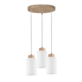 Taklampa på kabel BOSCO 3xE27/60W/230V ek