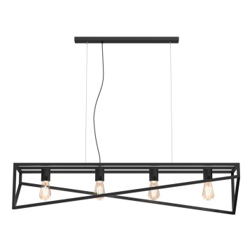 Taklampa på kabel GOTE 4xE27/60W/230V