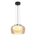 Taklampa på kabel INSIEME 1xGX53/10W/230V Ø 35 cm rökbeige