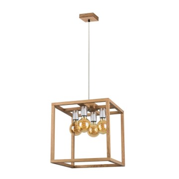 Taklampa på kabel KAGO 4xE27/60W/230V ek