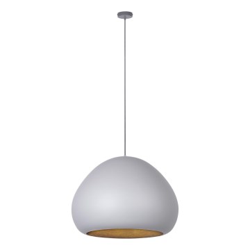 Taklampa på kabel LAVA 1xE27/15W/230V grå/guld