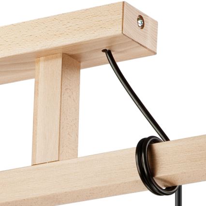 Taklampa på kabel LEON 3xE27/60W/230V bok