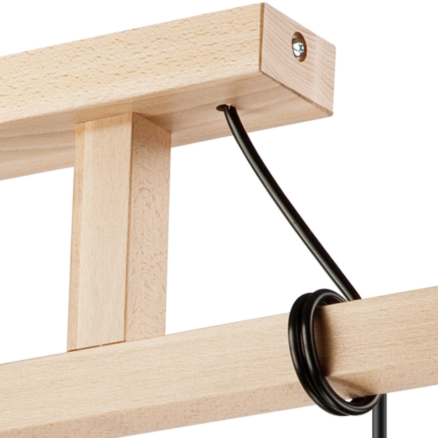 Taklampa på kabel LEON 3xE27/60W/230V bok