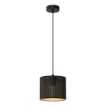 Taklampa på kabel LOFT SHADE 1xE27/60W/230V Ø 18 cm svart/guld