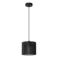 Taklampa på kabel LOFT SHADE 1xE27/60W/230V Ø 18 cm svart