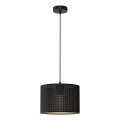 Taklampa på kabel LOFT SHADE 1xE27/60W/230V Ø 25 cm svart/guld