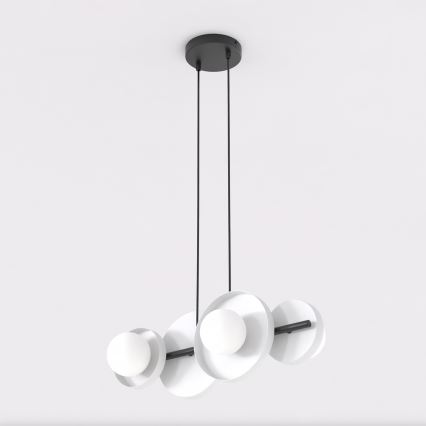 Taklampa på kabel MODEL 4xG9/8W/230V vit