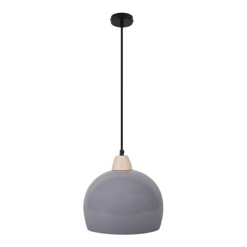 Taklampa på kabel MONROE 1xE27/60W/230V grå