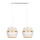Taklampa på kabel PARIS 2xE27/60W/230V vit/guld