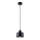 Taklampa på kabel SAVAR 1xE27/60W/230V svart