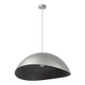 Taklampa på kabel SOLARIS 1xE27/60W/230V Ø 48 cm silver/svart