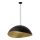 Taklampa på kabel SOLARIS 1xE27/60W/230V Ø 69 cm svart/guld