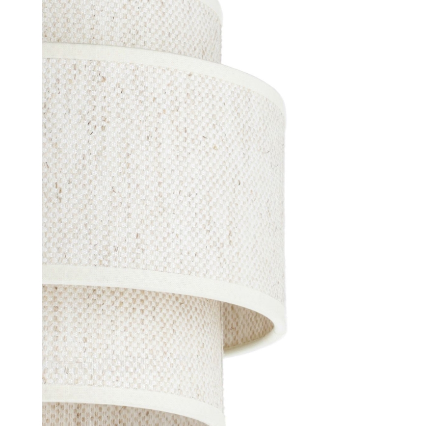 Taklampa på sladd BOHO 1xE27/60W/230V Ø 40 cm vit