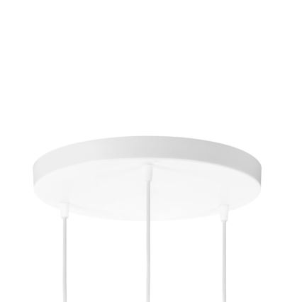 Taklampa på sladd BOHO 3xE27/60W/230V krämvit/jute