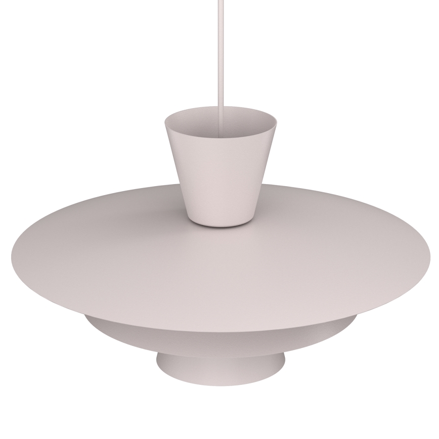 Taklampa på sladd PLATO 1xE27/15W/230V krämvit