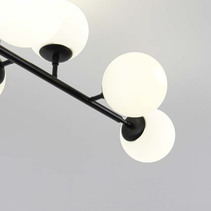 Taklampa på stång DORADO 8xE14/40W/230V svart