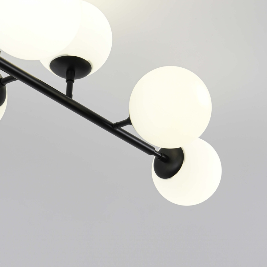 Taklampa på stång DORADO 8xE14/40W/230V svart