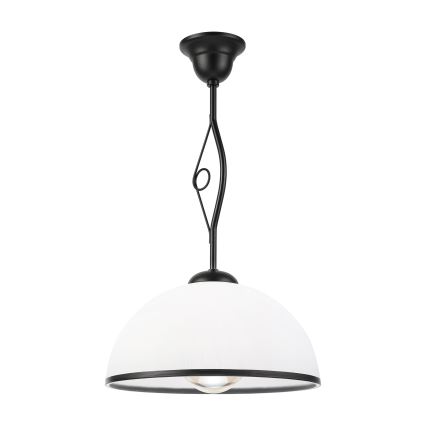 Taklampa på stång RETRO 1xE27/60W/230V svart/vit