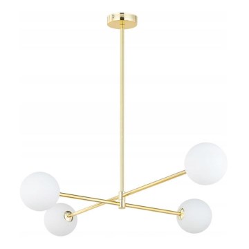 Taklampa på stång SARIUS 4xG9/6W/230V, guld