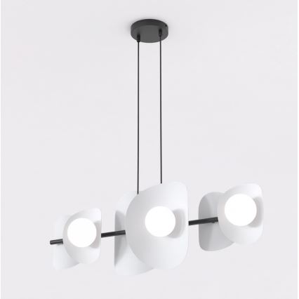Taklampa på vajer ELEMENTI 6xG9/8W/230V grå