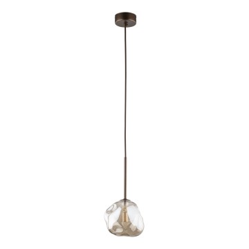 Taklampa på vajer LAVA 1xG9/8W/230V brons/rökbeige