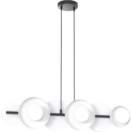 Taklampa på vajer MODEL 6xG9/8W/230V vit