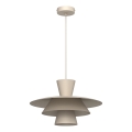 Taklampa på vajer PLATO 1xE27/15W/230V beige